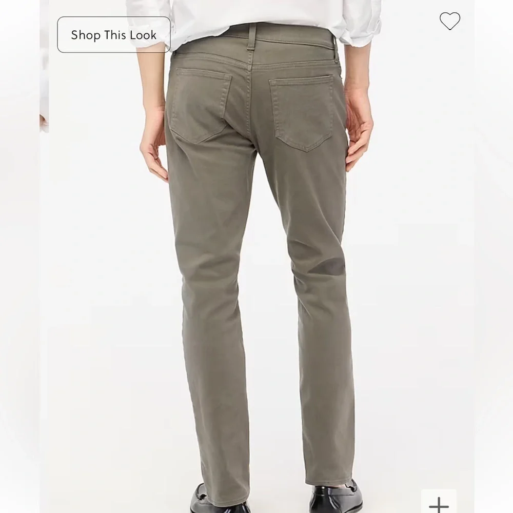 J crew dusty charcoal Slim-fit garment-dyed five-pocket pant